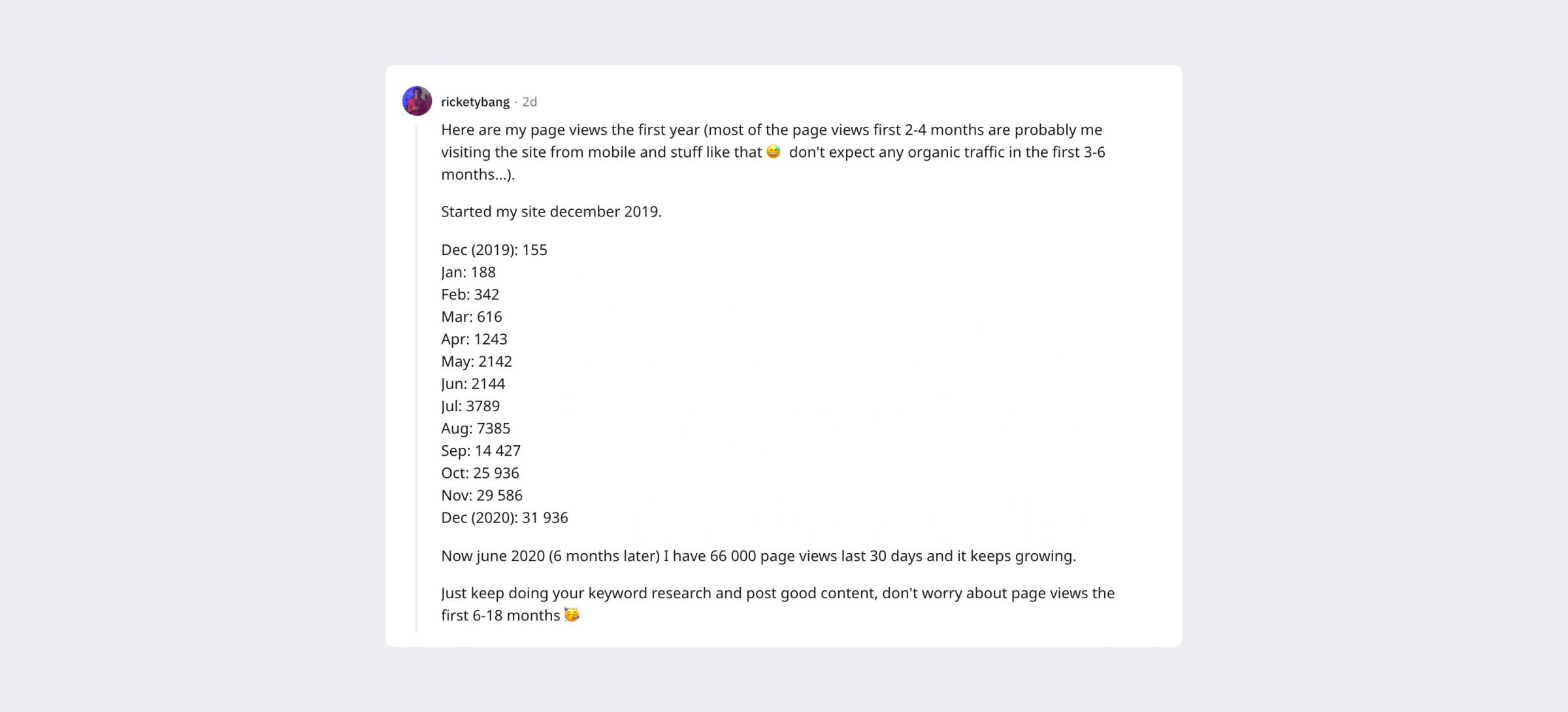 Screenshot from reddit