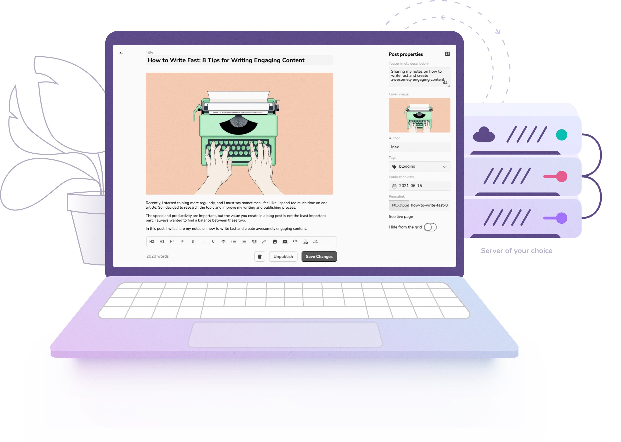 Spry - self-hosted blogging platform